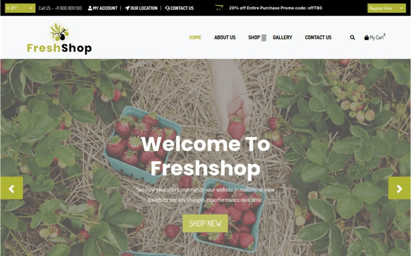 Giao diện Fresh